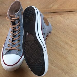 Men’s grey Converse high top All Star size 7.